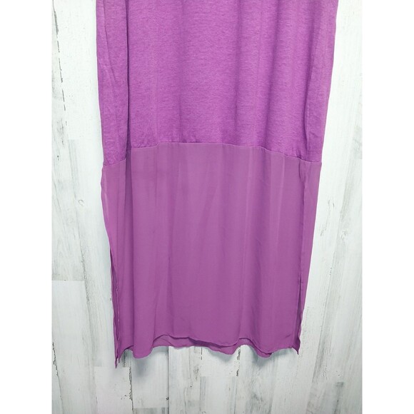 LANE BRYANT 14/16 SPICY ORCHID Linen Chiffon Sleeveless Maxi Dress - Picture 6 of 8